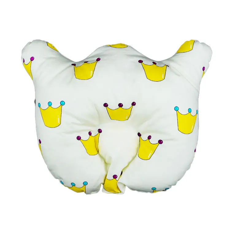 Slow Rebound Cotton Fabric Baby Nursing Pillow Self-Molding Ergonomic Baby Head Pillow Shaping