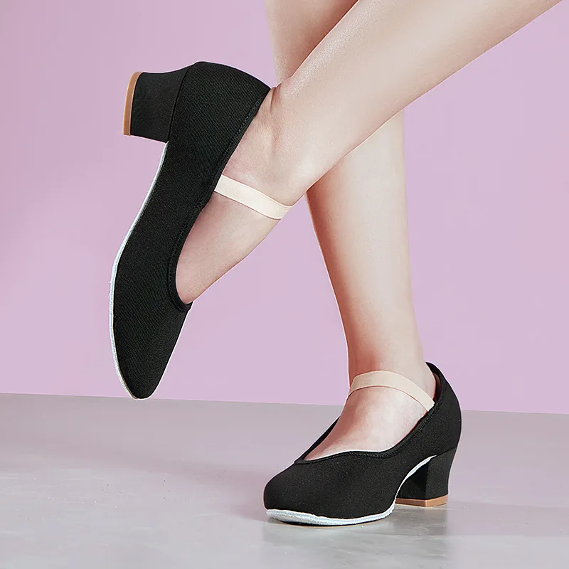 Woman Training Dancing Shoes High Heel Ballet Shoes Women Girls Character Dance Shoes