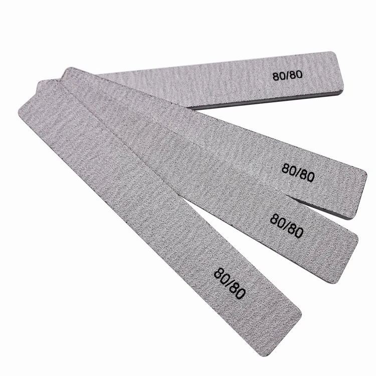 2024 Hot product Customizable cat Manicure tool 80/80 coarse sanding strip wholesale nail file