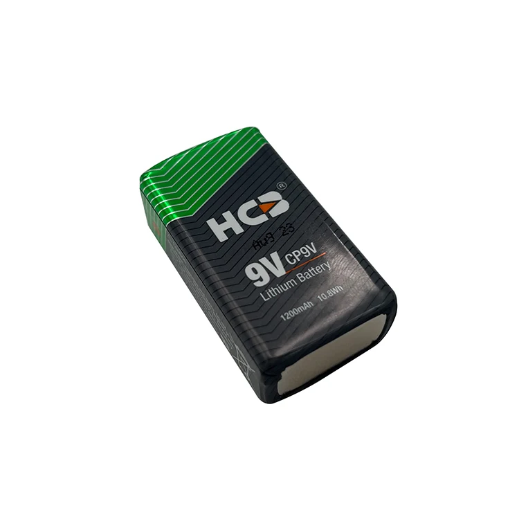 HCB CP9V литиевая марганцевая батарея 1200mAh 9V LiMnO2 мягкая упаковка для детектора дыма пожарной сигнализации