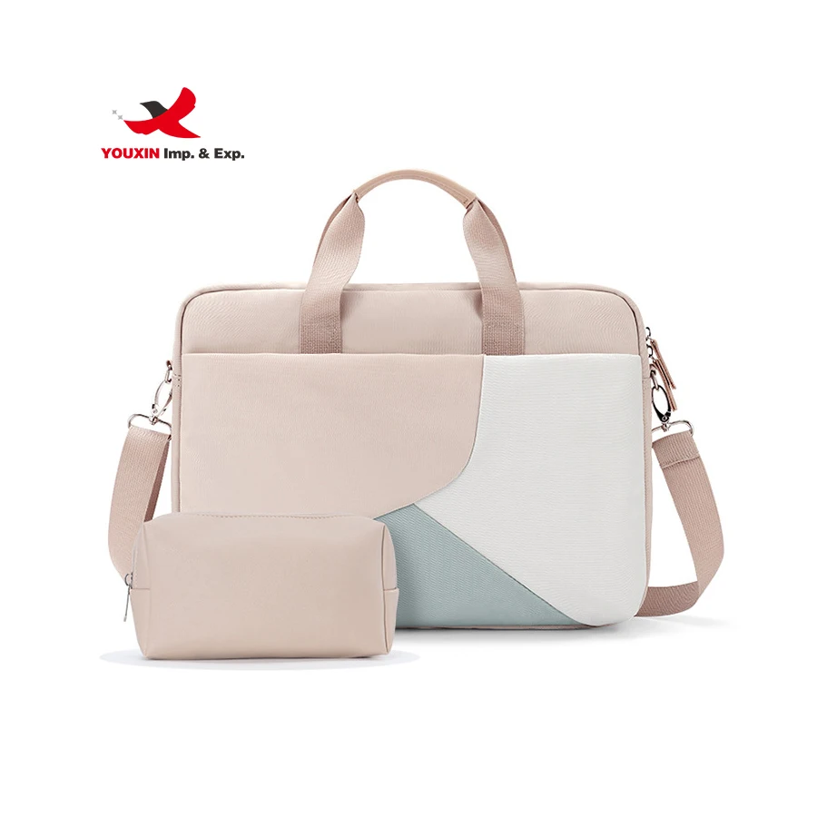 Factory Price 13.3 14 15.6 inch Notebook Bag Computer Women Shoulder Strap Colored Laptop Bag