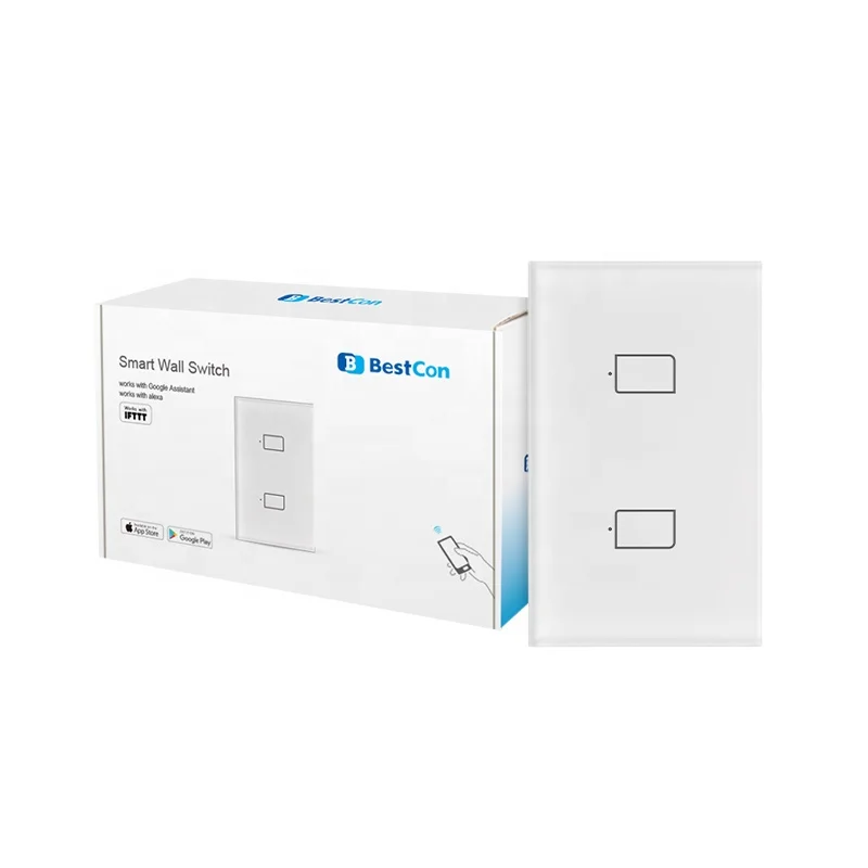 BroadLink Smart Home EU/US/UK Standard 1/2/3 Gang Wireless Remote Control Smart Wifi Light Switch with Alexa Google