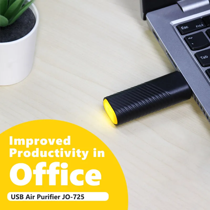 Mini Anion Car Air Cleaner Small Portable Negative Ion Office Computer USB Air Purifier