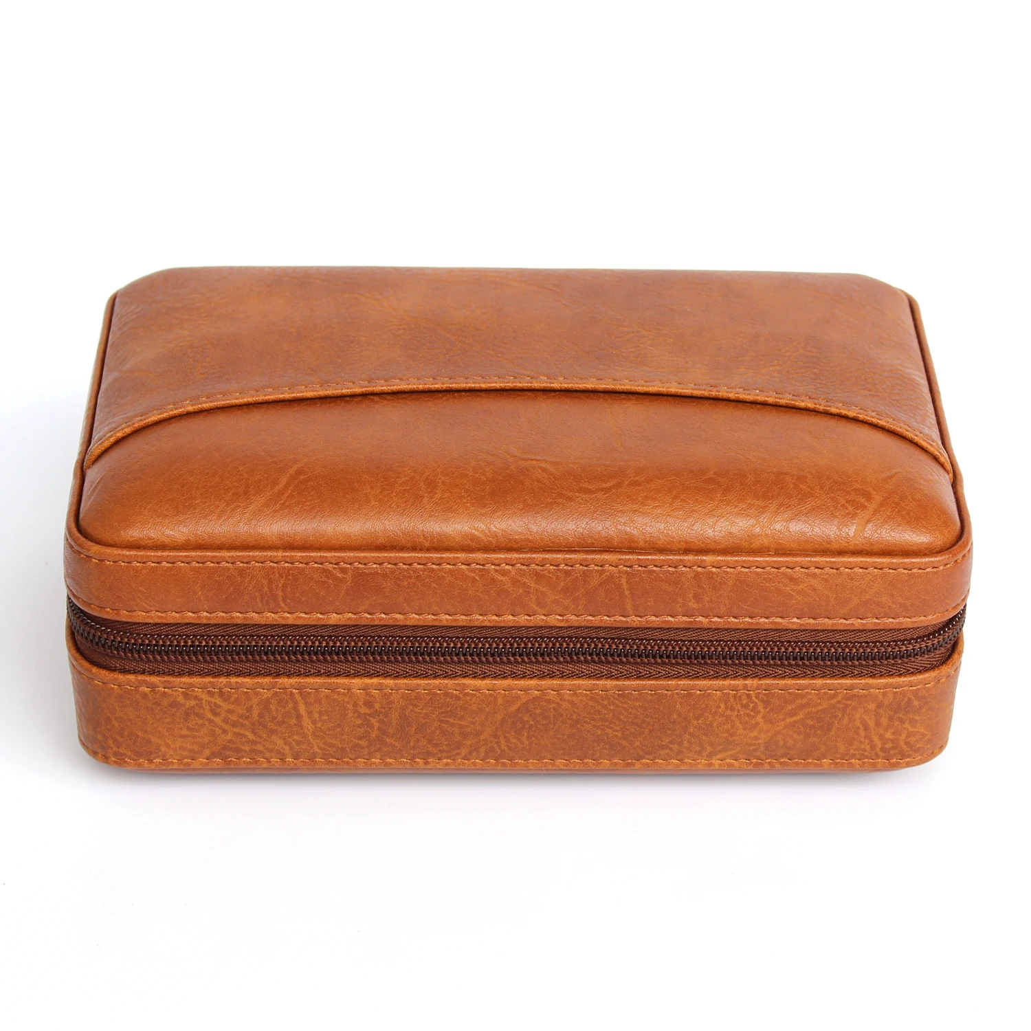 Portable Cigar Packaging Case leather cigar humidor portable travel case for cigars
