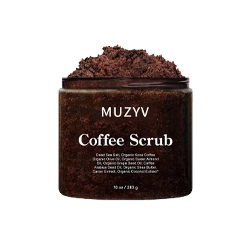 Private label face scrub natural dead sea salt exfoliating arabica coffee body scrub