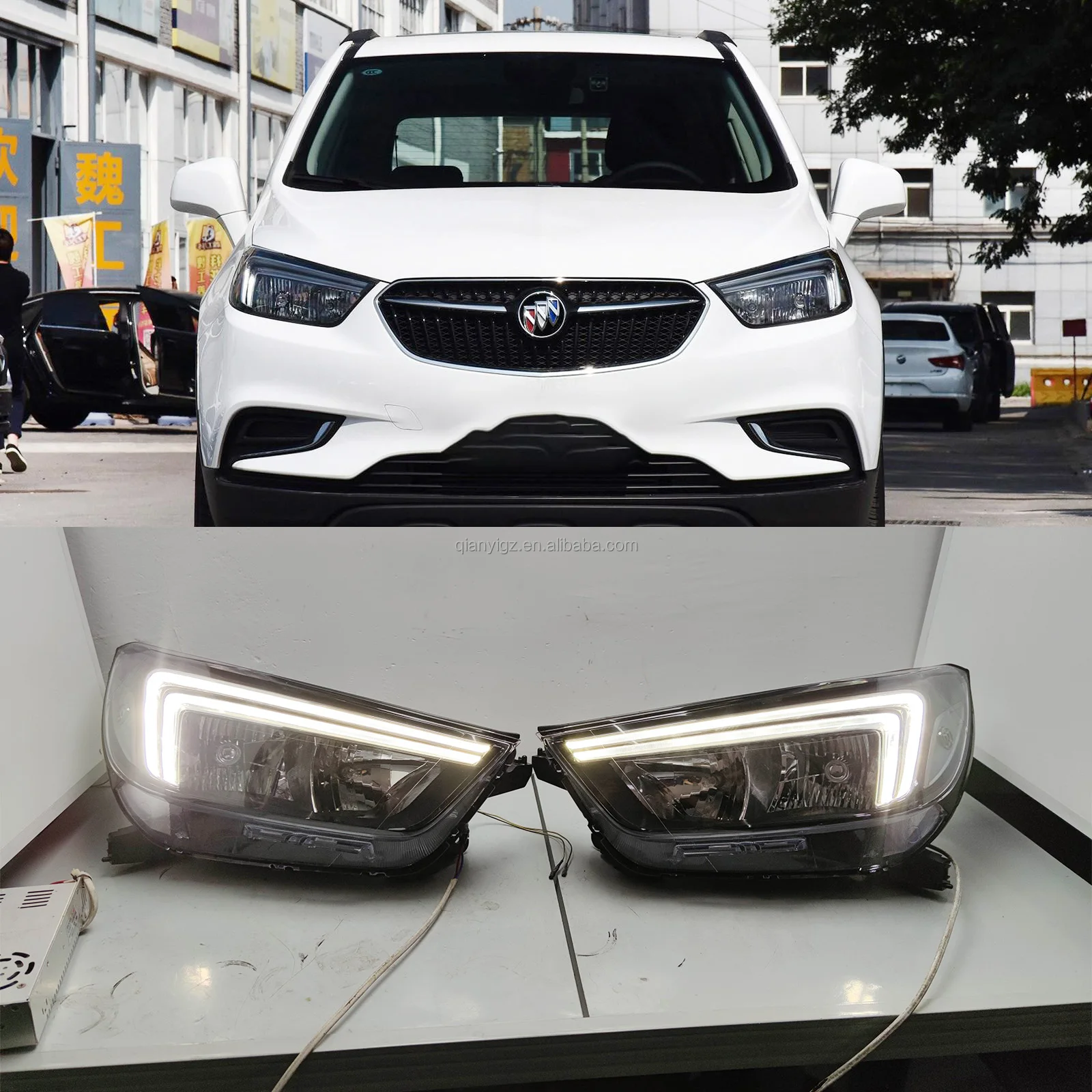 Applicable to Buick Anke headlights LED daytime driving headlight original dipped beam encora original front combination lamp