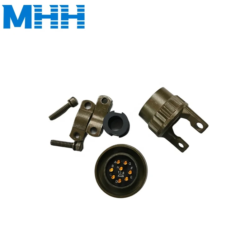 original circular connectors PT06A-12-8P(SR)   Waterproof IP67 PT Series 26482 rj45 socket Amphenol circular connectors