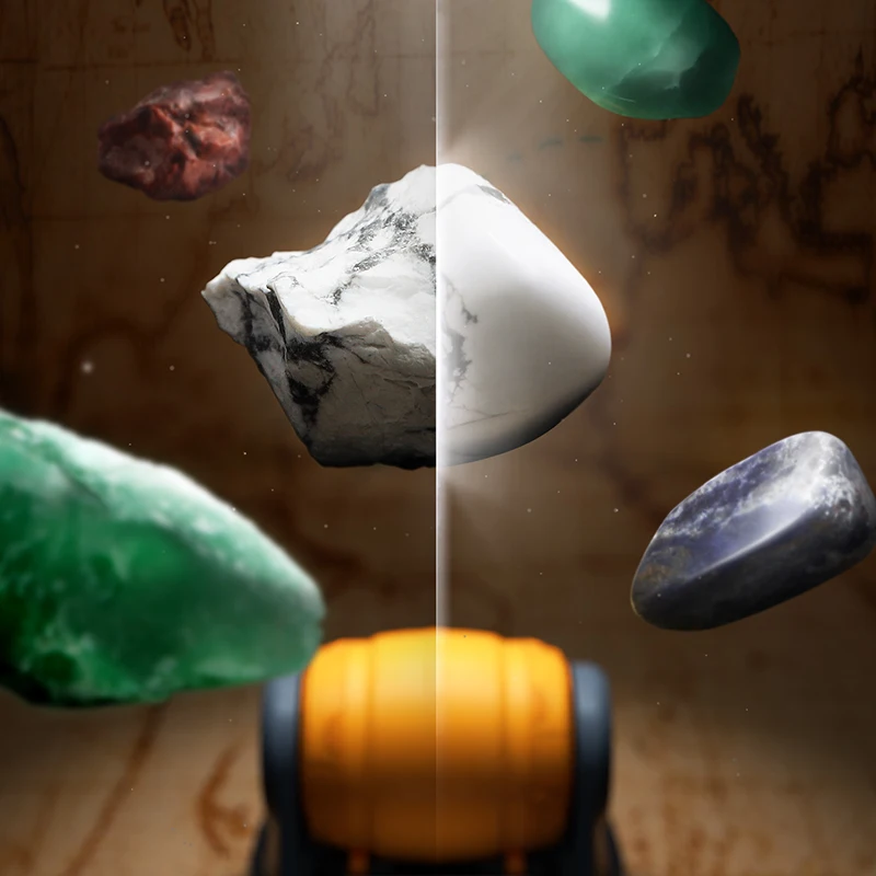 Science Can Rock Polisher Stone Tumbler Rock Kit Making Gemstones Rock Tumbler Kit STEM Toy for 8+ Year Old Kid