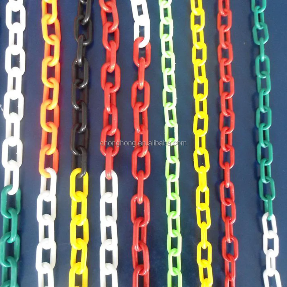 Plastic PE Cone Accessories Chain Connector Hooks Black Red Blue Plastic Link Chain