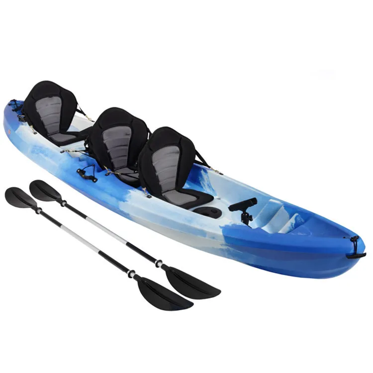 Factory supply 380cm Fishing Kayak 2-3 Personas Seater canoe/kayak with paddle and set