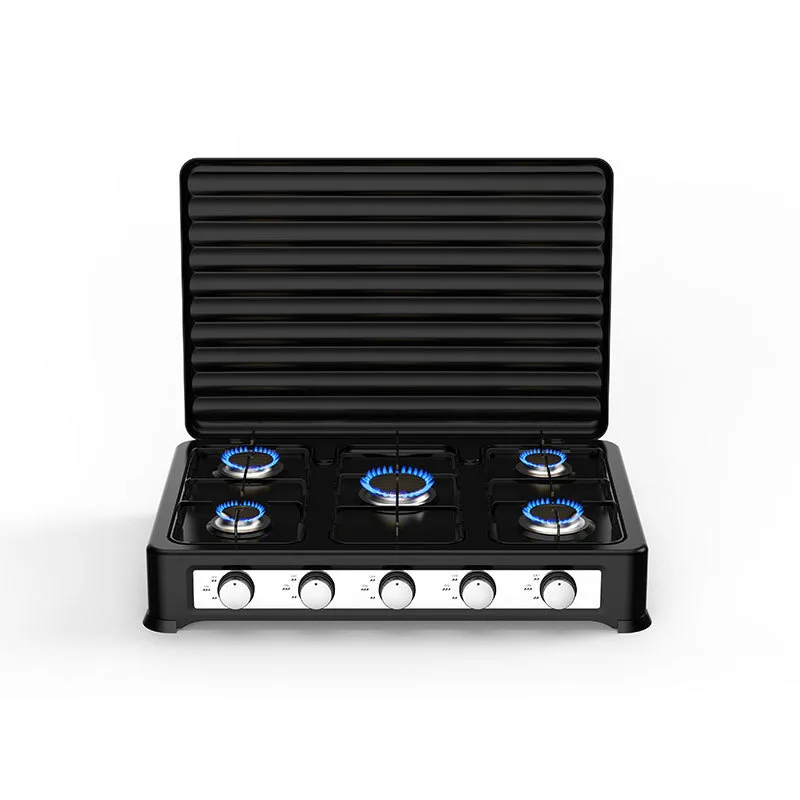 5-конфорочная портативная газовая варочная панель с автоматическим зажиганием из нержавеющей стали высокая энергоэффективность Беззаботная покупка для бытовых гостиниц