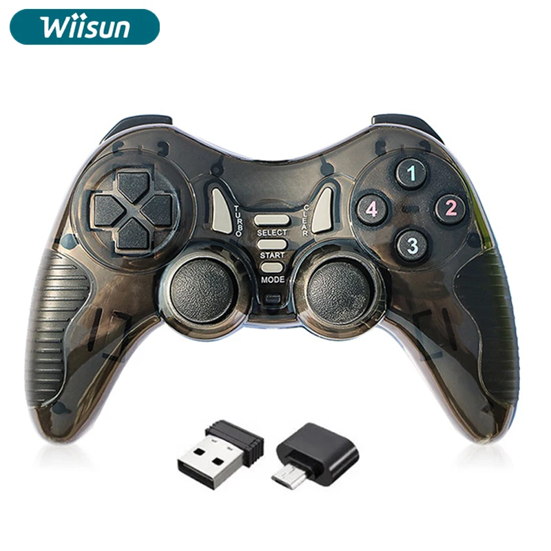 D Axis 6 in 1 Controller Wireless Joystick Gamepad for TV box High Speed USB 2.4G Wireless Controller for PS2/PS3/Android/PC360