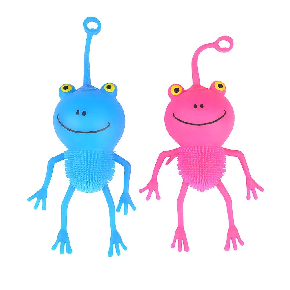 KEHUI Squishy Balls Sensory toy Hot Selling Fidget Toys Colorful Soft Toy Cartoon Frog Puffer Ball For Kids