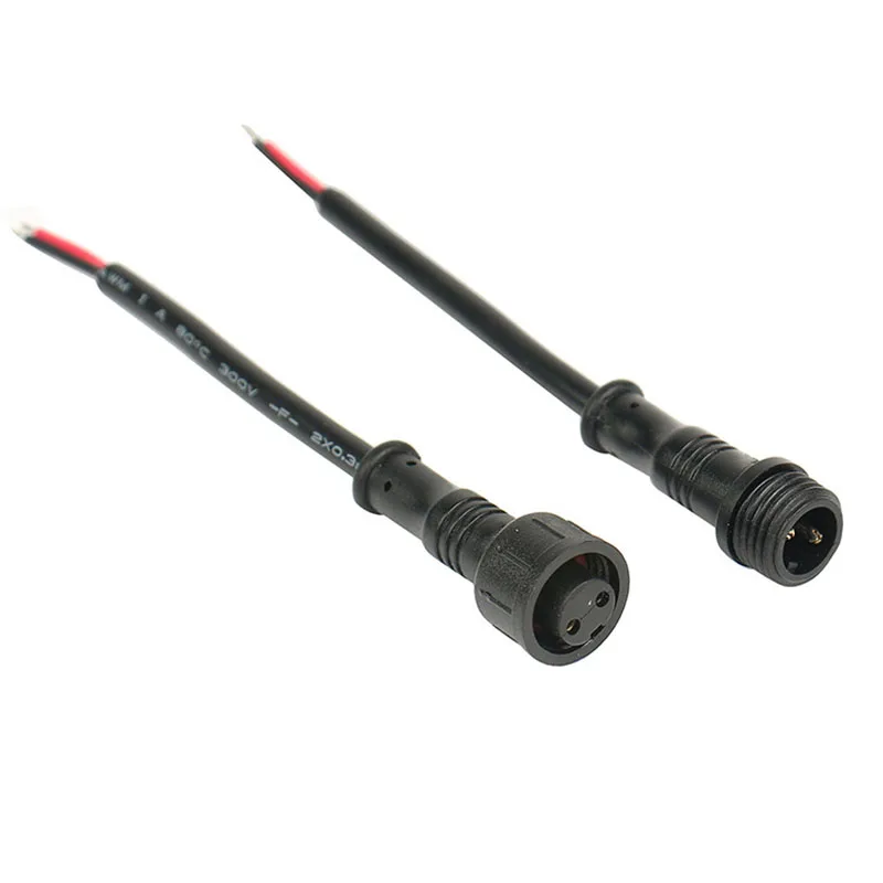 2-контактный 3-контактный разъем m12 4-контактный светодиодный кабель Водонепроницаемый IP67 Мужской и Женский Разъем водонепроницаемые удлинительные кабели водонепроницаемый