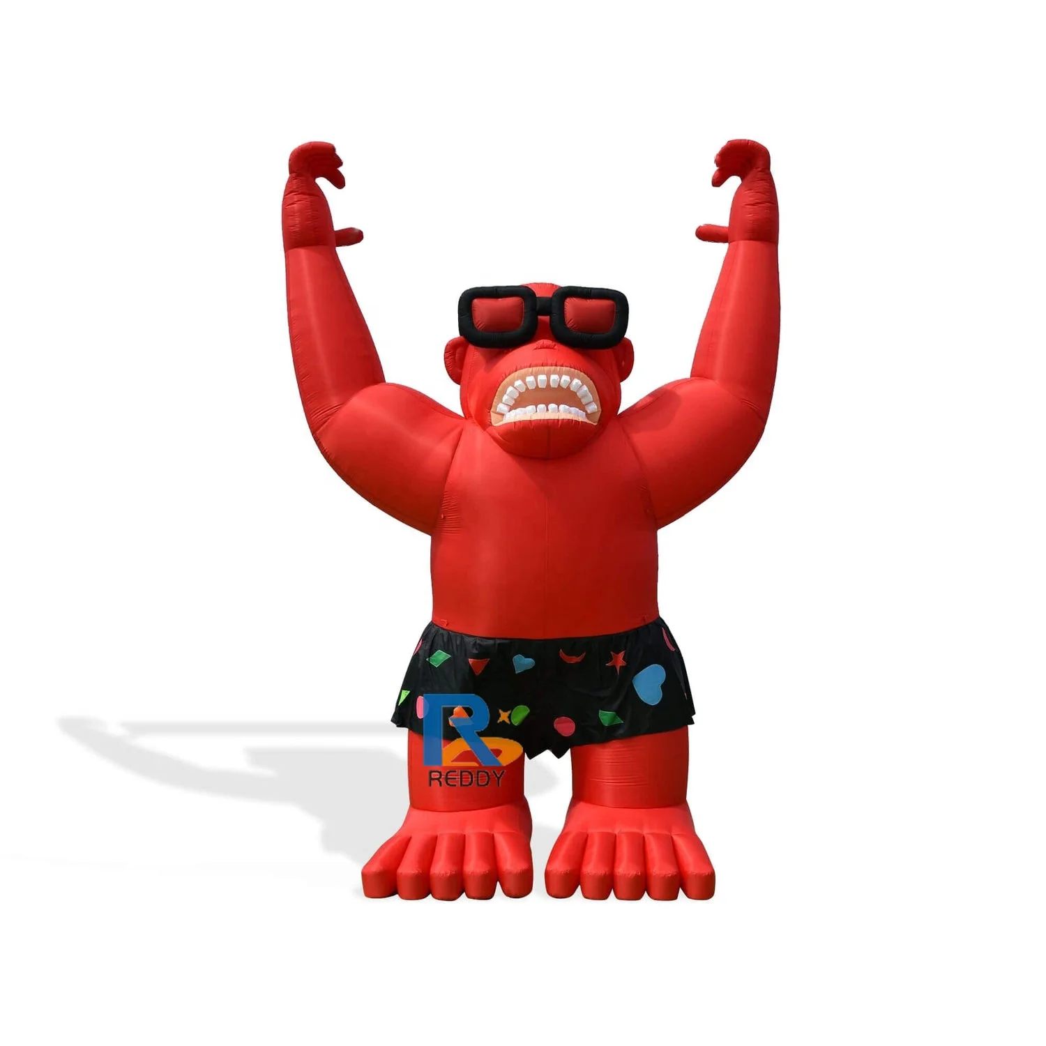 new arrival model cartoon character  advertising red giant inflatable gorilla