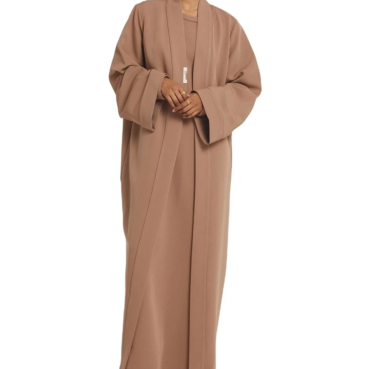 Kimono & ODM Kimono & abaya, комплект из 2 предметов, плотная ткань, эластичная мусульманская женская одежда, модная Дизайнерская верхняя одежда, 2024 Абая