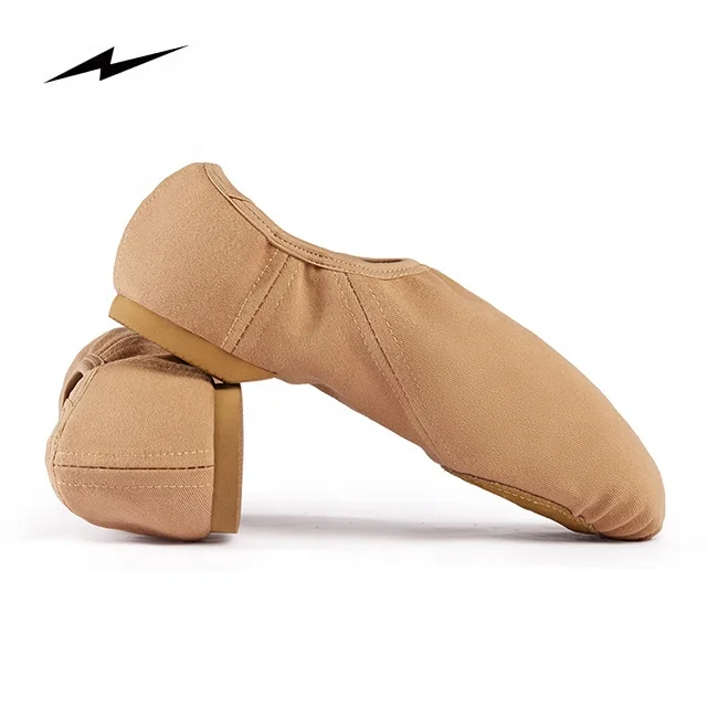 Stock Professional Jazz Leather Shoes Split Sole Jazz Shoes Dance For Women