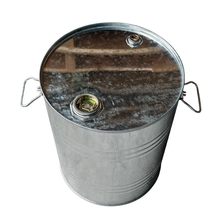 Galvanized Steel Closed Metal 50L Pail Recyclable Gas Barrel Tight Head Drum For Oil