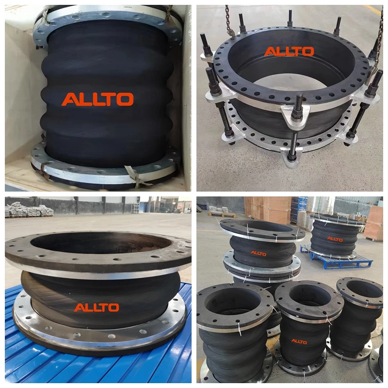 Seal Full Face Hand Wrap Wide Arch Double Sphere Expansion Joints Bellow Compensator Rubber Expansion Joint