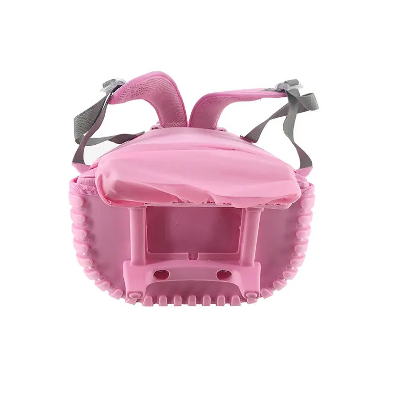 2023 new design girls cute panda pink glitter sequin backpack trolley school bag wheeled school backpack