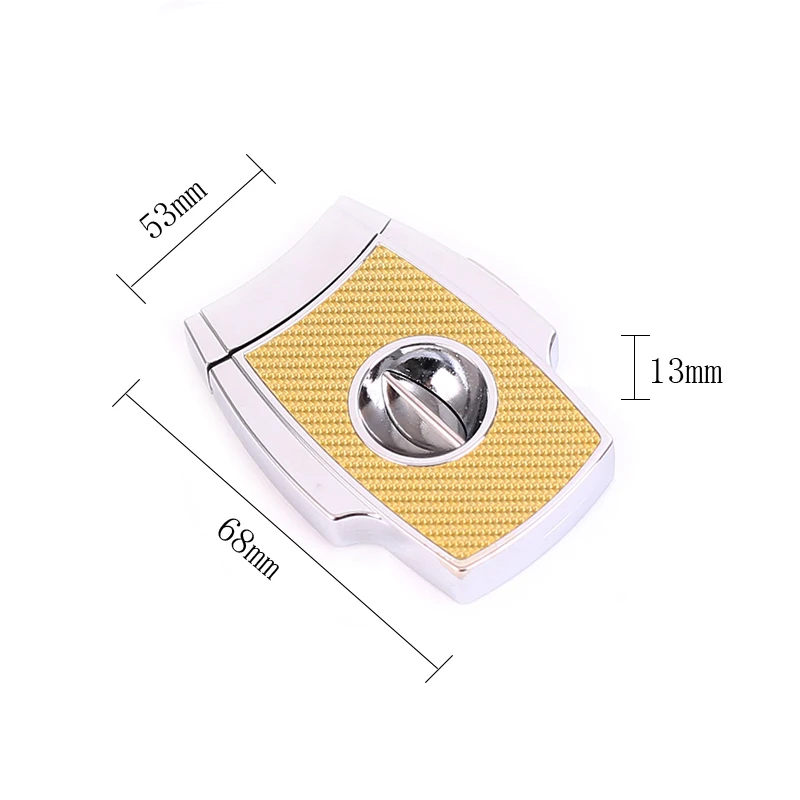 Sharp V Cut Gold Cigar Cutter Carbon Fibre Cigar Accessories for Cigar Enthusiasts