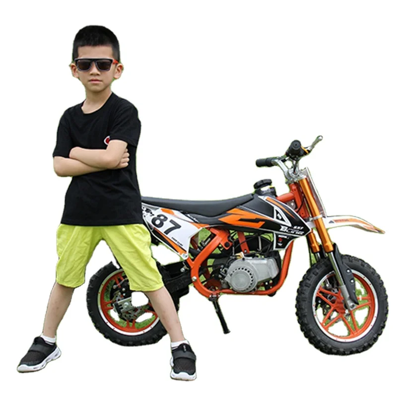 Valtinsu 49cc PCK03 Kids Mini 49cc 50cc 2 Stroke off Road Pull Start Gas Motorcycle Dirt Bike