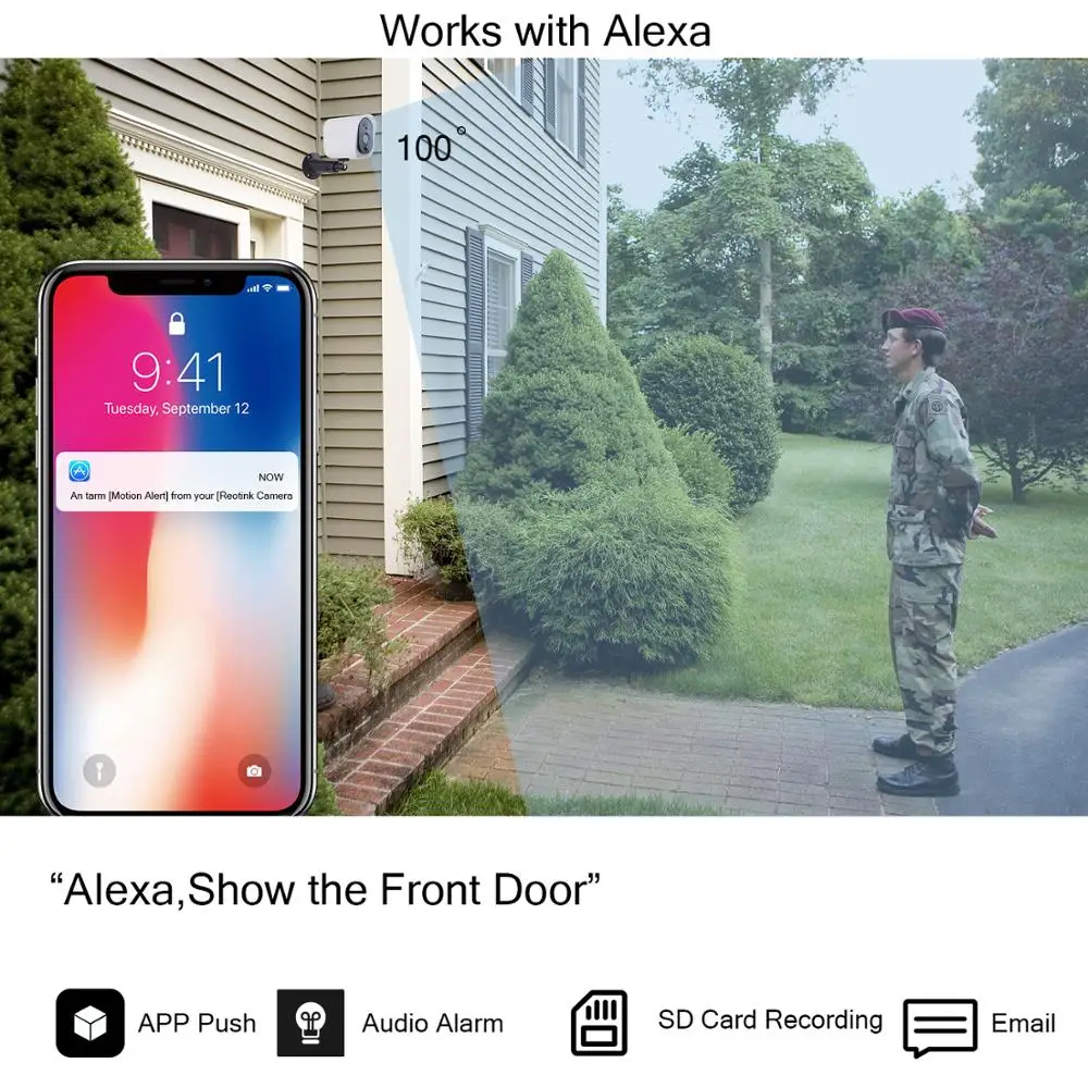 CTVISON 1080P Solar powered wireless ip security camera Outdoor 2Way Audio Wifi Solar Panel Battery Power CCTV Camera