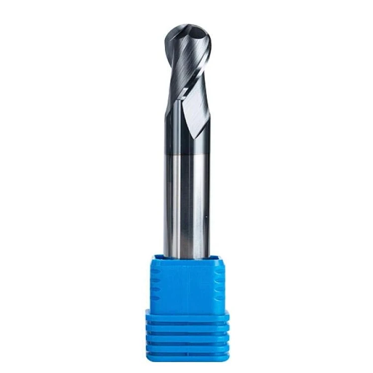 HRC45 Ball Nose End Mill 2 Flute Straight Shank End Mill CNC Tungsten Carbide Milling Cutter 45 Degree Carbide Milling Tools