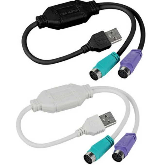 Wholesale USB to PS/2 PS2 adapter  Keyboard Mouse Adapter Converter cable