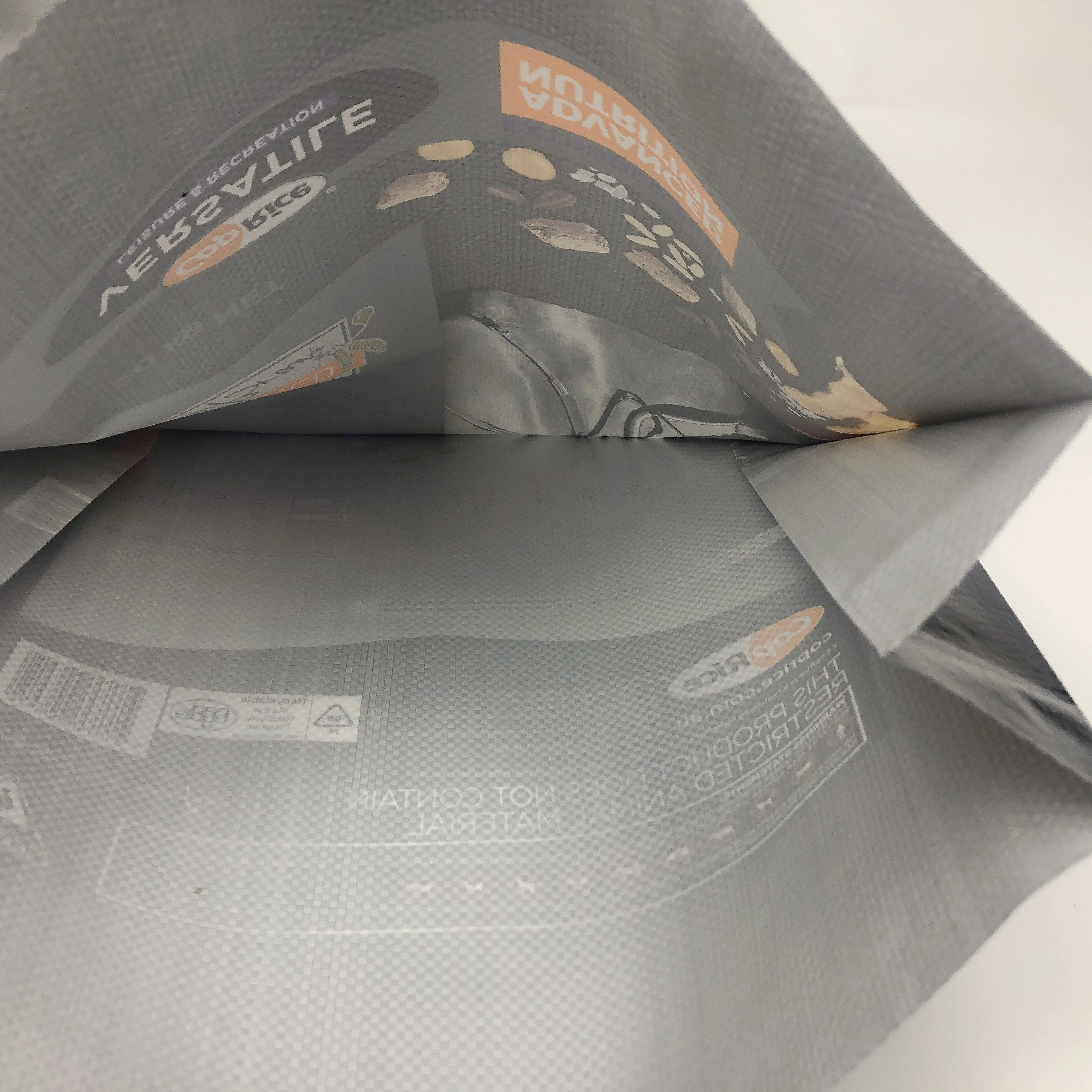 black pp color printing bopp laminated woven bags