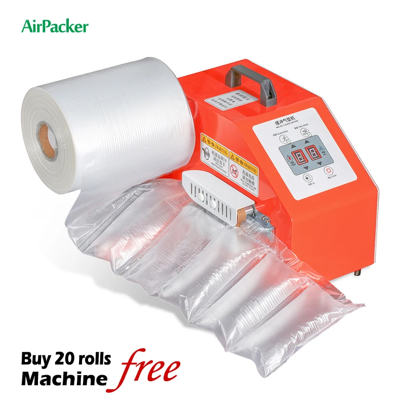 8' x 5'  shipping stuffing inflatable filling pillow plastic roll void fill air bag for cushion packing protection