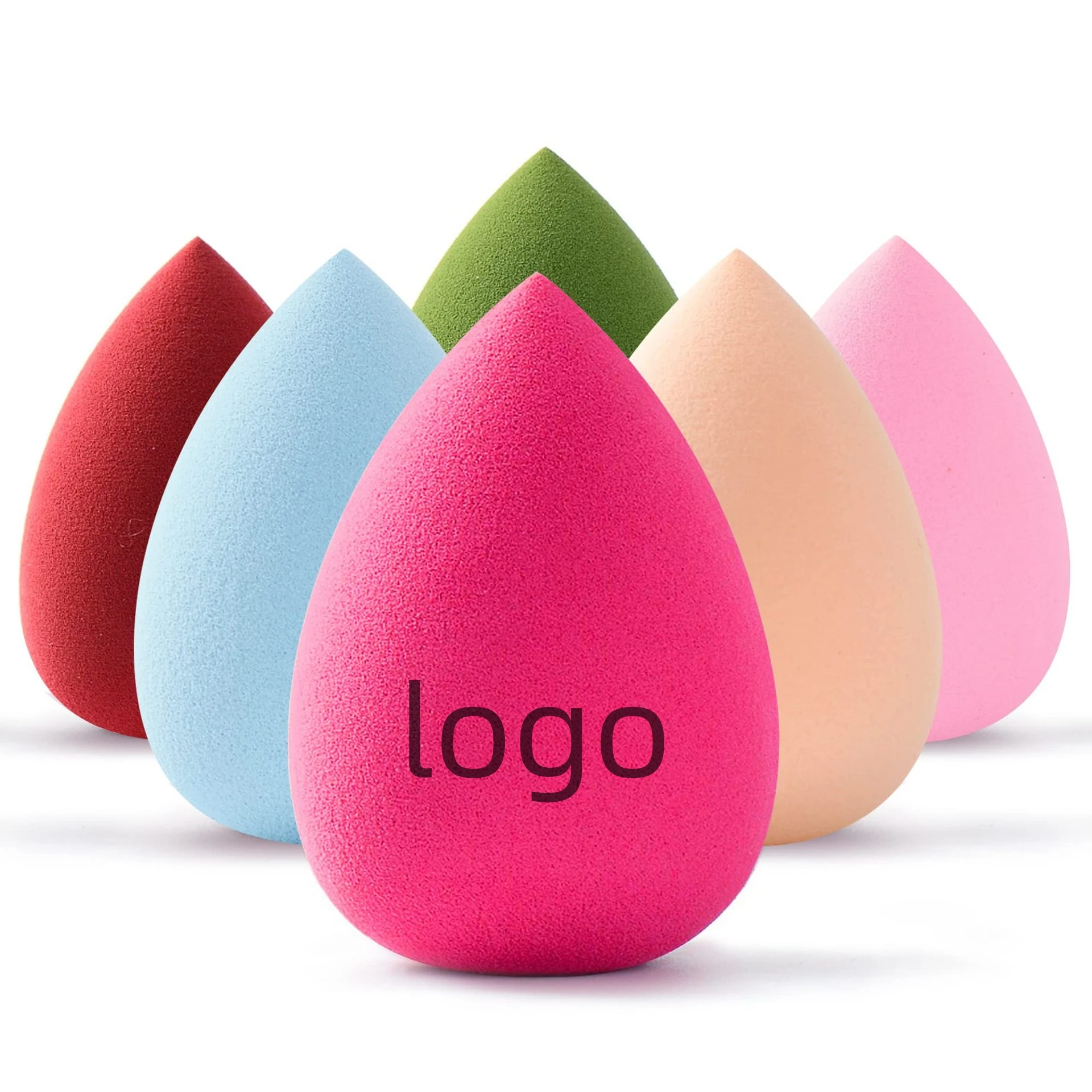 Custom Portable Travel Size Beauty Sponge Multi-Color Beauty Eggs Latex Free Soft Makeup Sponge