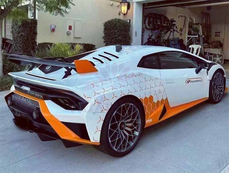 Для Lamborghini Huracan Lp610 LP580 EVO Модернизированный стиль STO сухой корпус из углеродного волокна комплект передних стержней задних