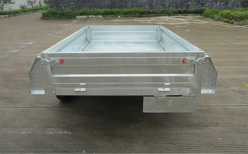 7x5 Box Trailer Single Axle Drawbar Tipping Spring Loaded Shoot Bolts