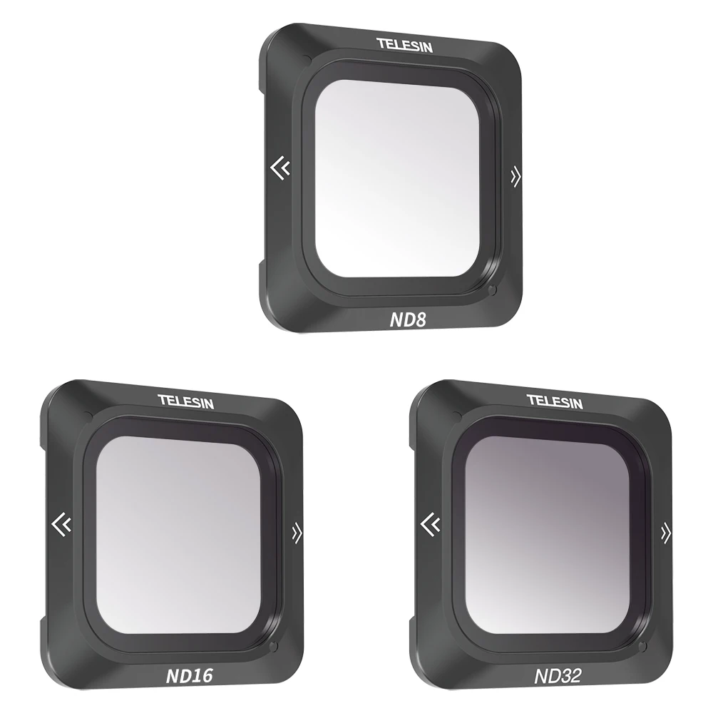 Аксессуары для экшн-камеры TELESIN Магнитный 3-Pack ND8/16/32 ND фильтр для объектива для камеры DJI Action 2