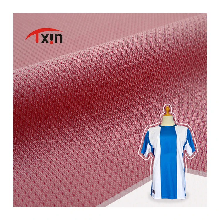 
sports Wear 100 polyester breathable mesh fabric for footballs clothes 