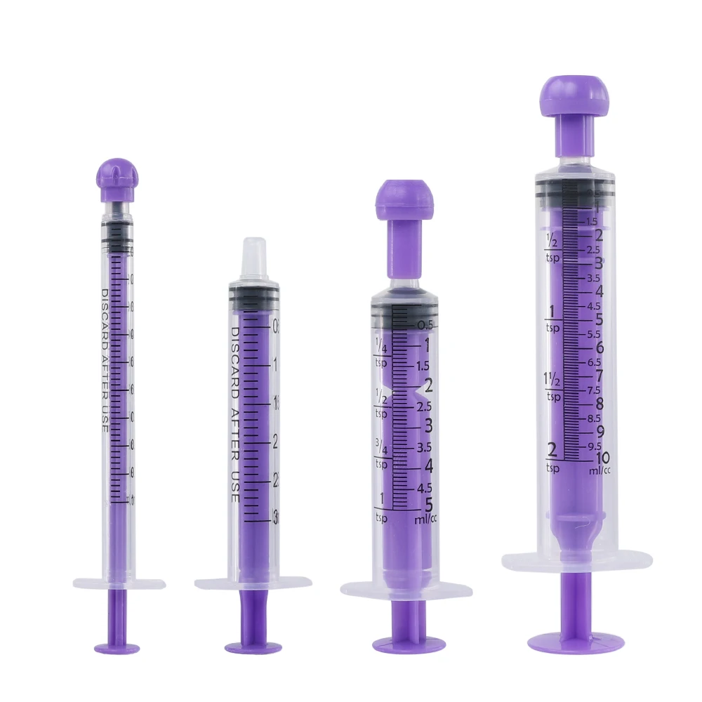 1ml 3ml 5ml 10ml Disposable Light resistance Feeding Syringe Feeder Plastic Syringe Drug Liquid Food Oral Syringes