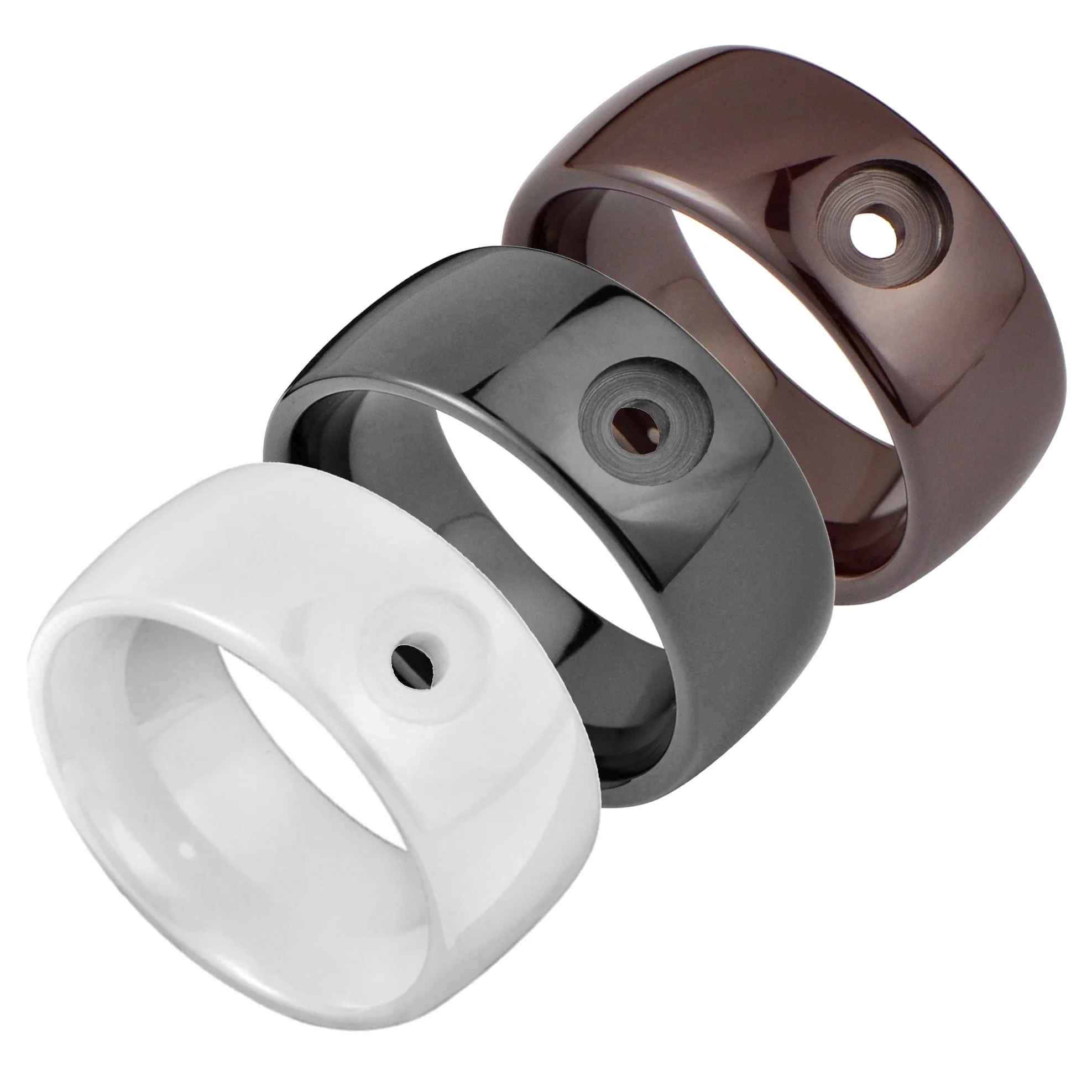 BLACK CERAMIC RING CORES BLANK RING FOR INLAY