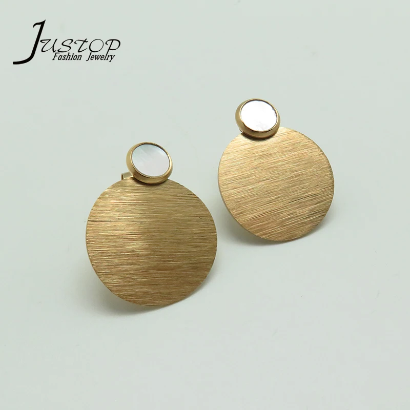 Jewellery Factory Fashion Ohrringe Round Stud Earrings With Stainless Steel Materials