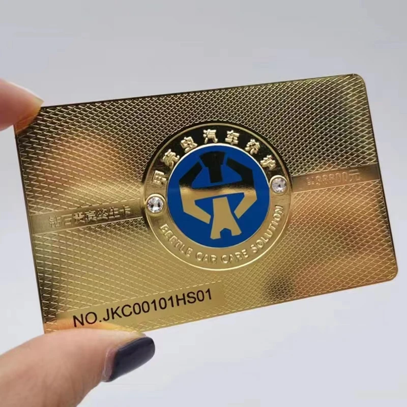 2023 Hot Personalized Luxury Gold Stainless Steel VIP Membership Blank Credit Cards Metal Business Cards for Laser Engraving
