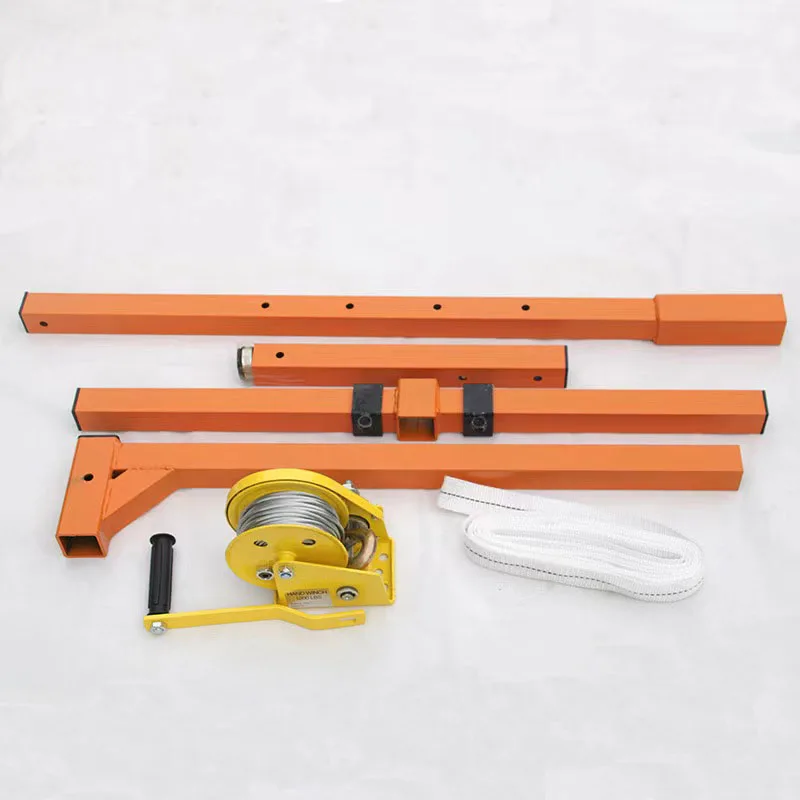 Air-condition external Unit hoisting hanger hand-cranked lifting bracket lifting crane tool hand-cranked with self-locking