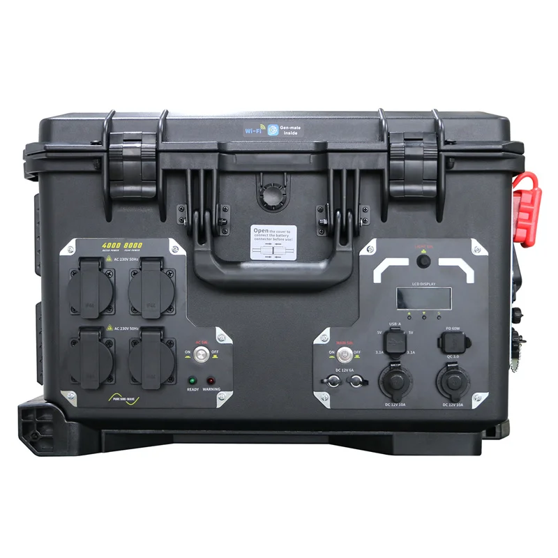 4kW Powerful Efficient Energy Storage Replaceable Battery Solar Generator for Continuous Power