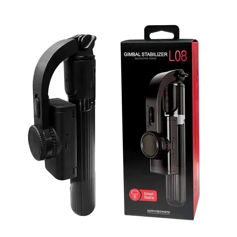 Foldable mobile phone stabilizer mobile phone anti-shake selfie stick head stabilizer L08 tripod