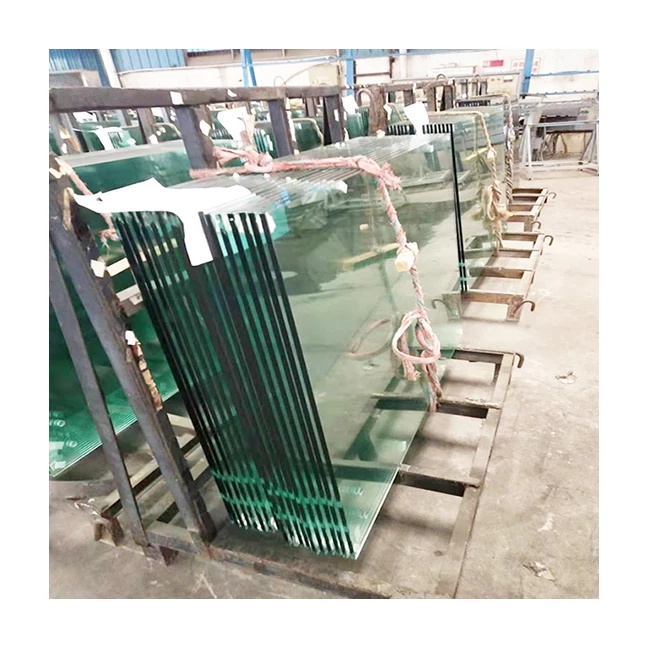 12mm clear tempered glass custom cut to size 1/2 inch thick strong safety toughened building glass china factory cheap price