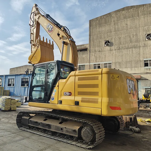 90% новые Гусеничные экскаваторы CAT 320GC в наличии для продажи Шанхае экскаватор тяжелой машины cat распродажа