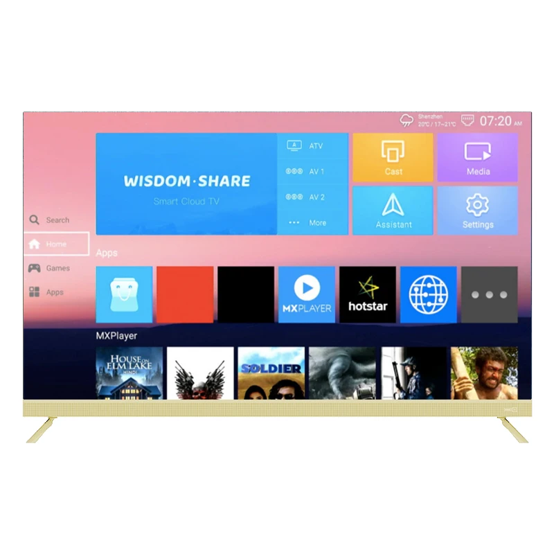Manufacturer Flat Screen Android Intelligente Television 2K 4K Smart Tv 32 Inch Led Tvs 40 43 50 55 65 Inch
