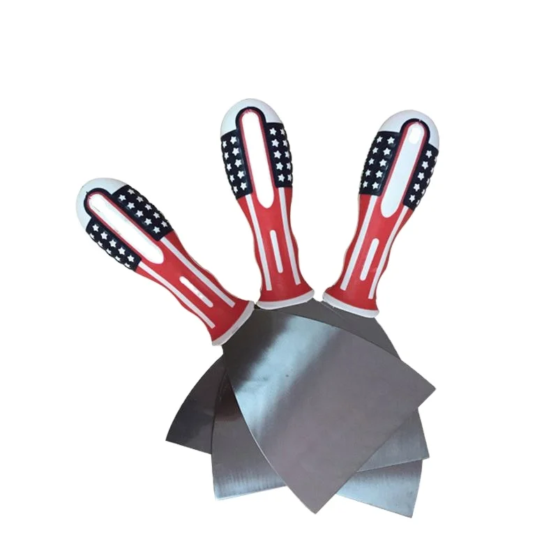 Многофункциональные строительные инструменты по низкой цене, резиновая ручка, металлический скребок, нож для шпатлевки