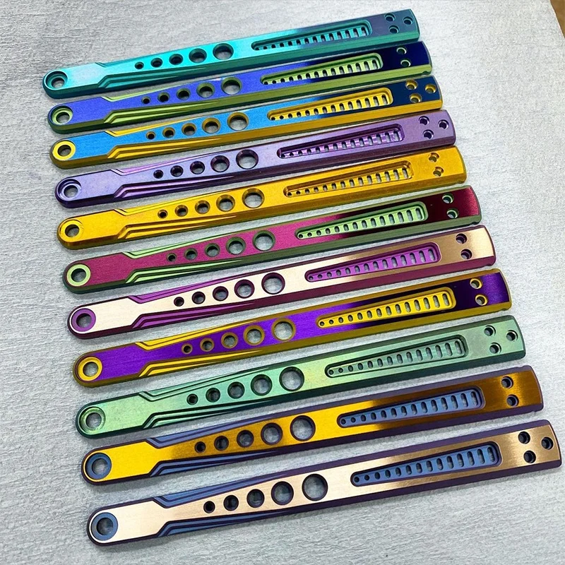 Hot selling Folding Knives handle Titanium colorful for Outdoor Camping Hunting