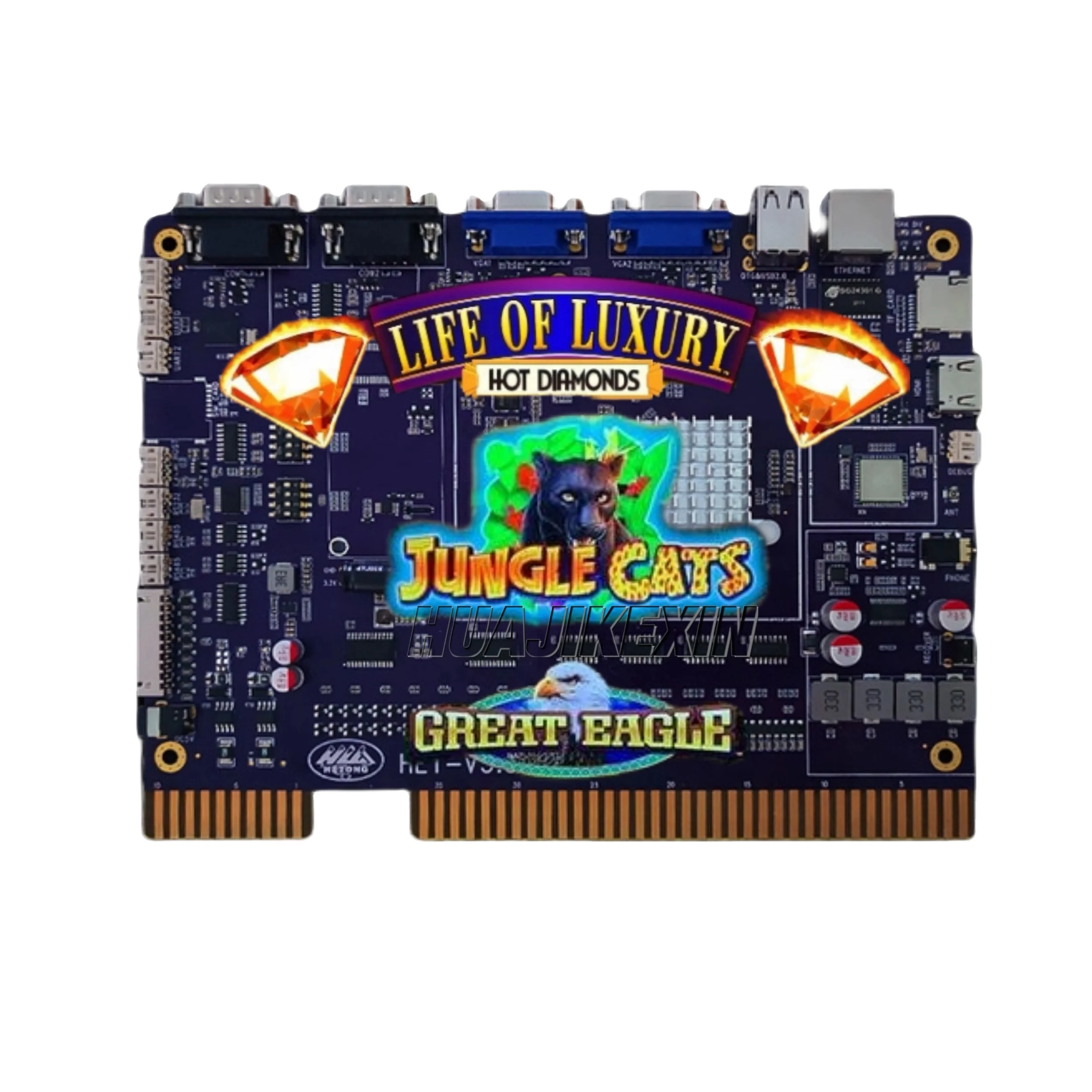 Life of Luxury 2 in 1 Multi Gameboard Jungle Cats Great Eagle Games For Skilled Video Game Machine