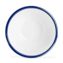 Salad Bowl Custom Mixing Bowl LOGO Printing Soup Enamel Bowl with Roll Rim